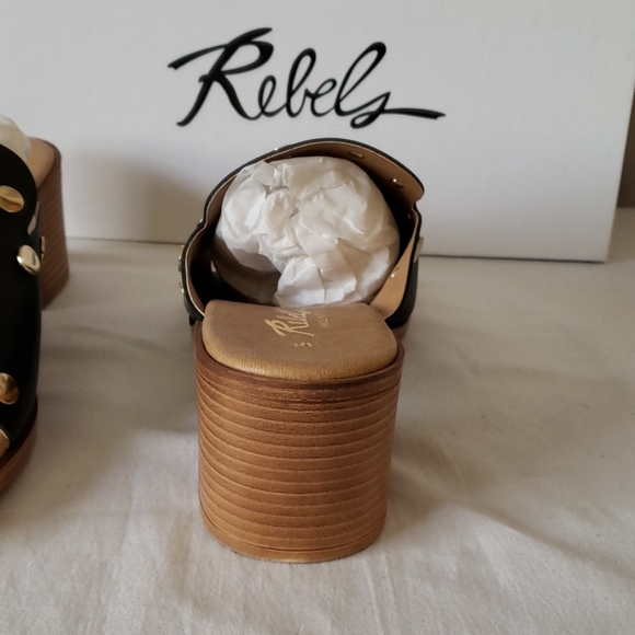 New Rebels Nadia Block Heel Mule - Picture 5 of 8